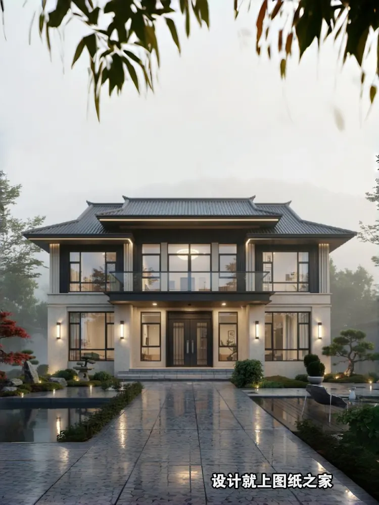 官帽屋自建房，农村大宅排面拉满 - 别墅设计效果图