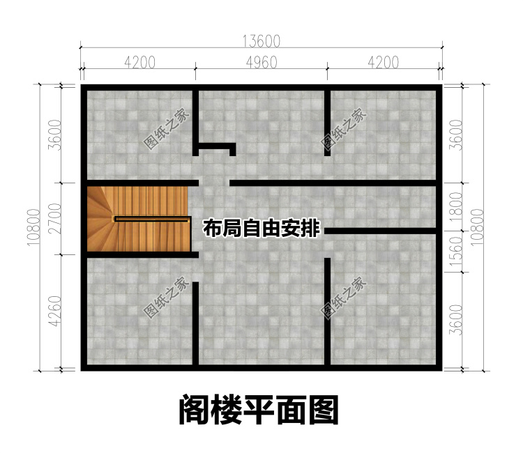 农村二层官帽房设计图屋顶