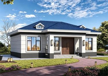 省钱美观一层自建房子设计图,父母养老住很适合