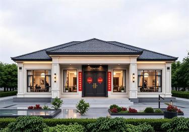 一层农村自建房设计,背面不开窗,15乘10米,内部布局超实用