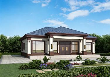 一层农村自建房设计，背面不开窗，15乘10米，内部布局实用