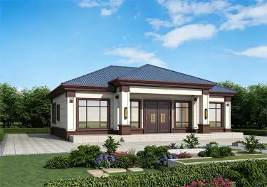 一层农村自建房设计，背面不开窗，15乘10米，内部布局实用