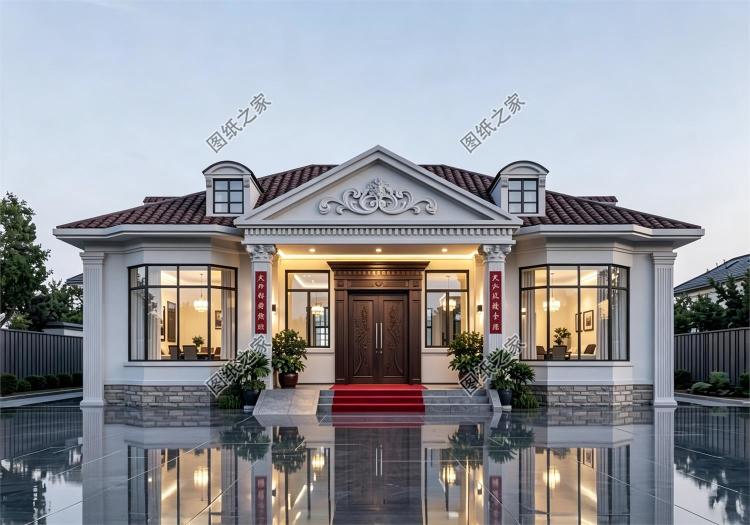 开间13米一层小别墅设计图,设计对了比二层还舒服
