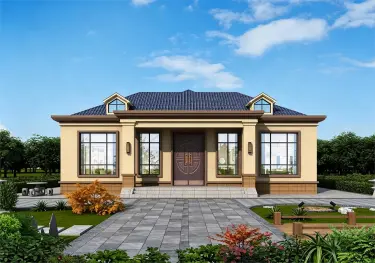 超实用的农村一层别墅设计图，经济实惠养老自住都不错