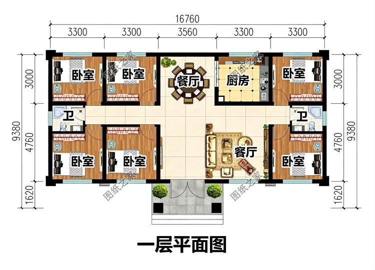 爆款农村一层别墅图纸设计,看过的都说漂亮实用