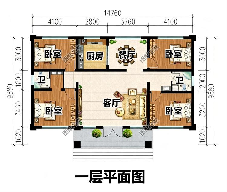网红农村一层小别墅设计图,建一层的必看