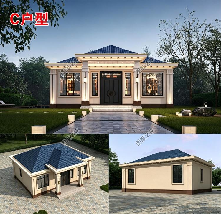 网红农村一层小别墅设计图,建一层的必看