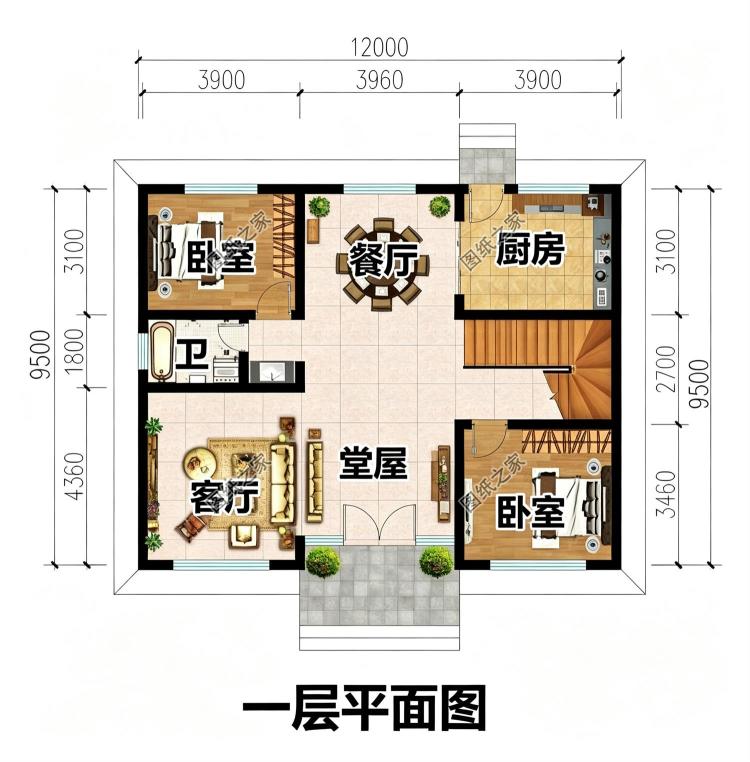 流行款!二层官帽房别墅设计图,寓意升官发财添贵气!