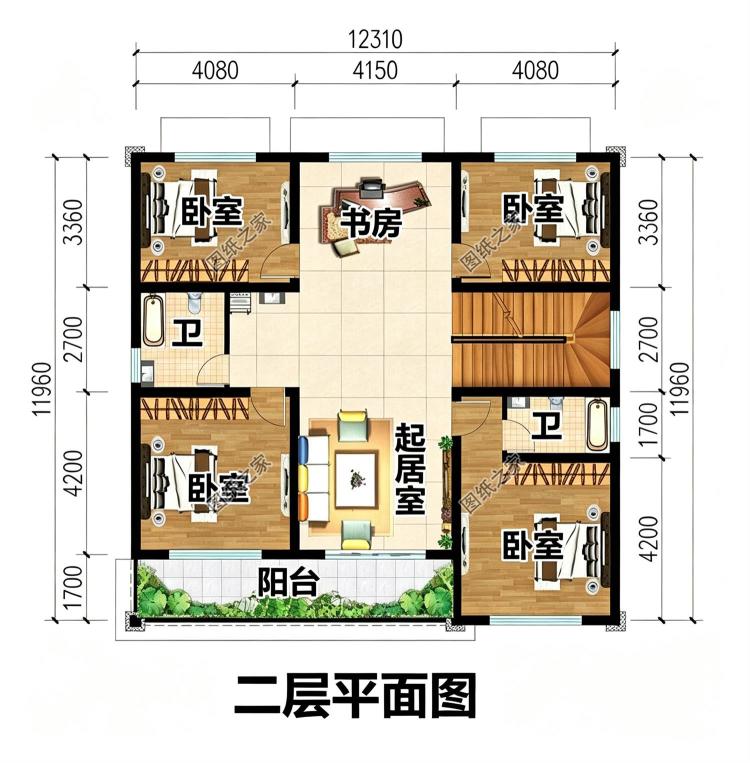 精致实用二层农村自建别墅，简约时尚颜值高，采风通风效果好！