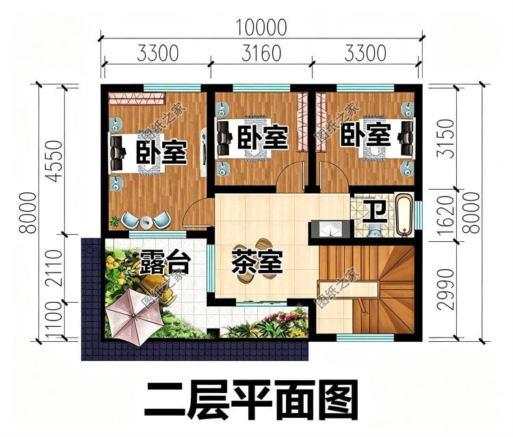 小占地的农村别墅设计图，占地仅72平米，参考造价不到15万