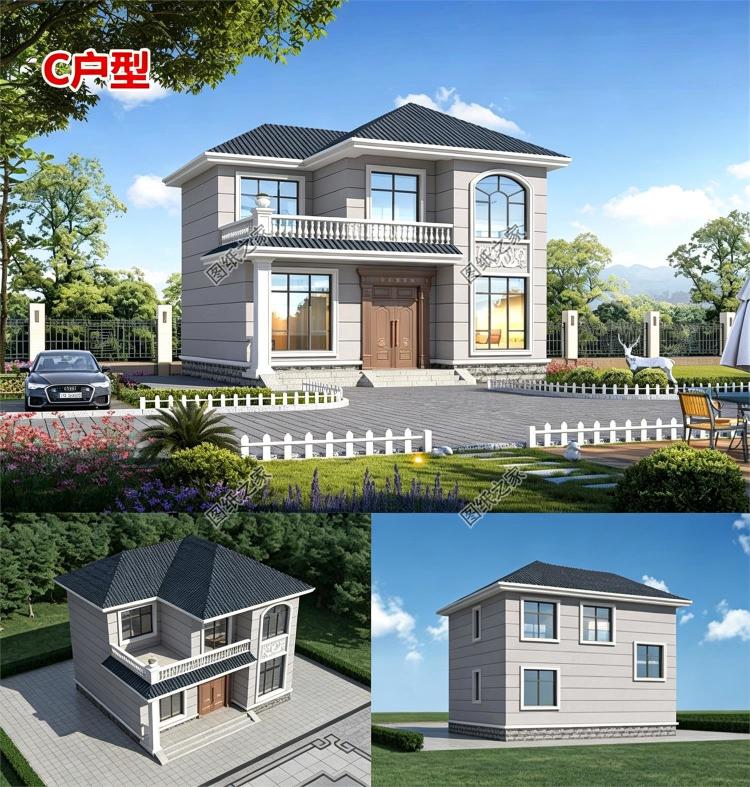 小占地的农村别墅设计图，占地仅72平米，参考造价不到15万