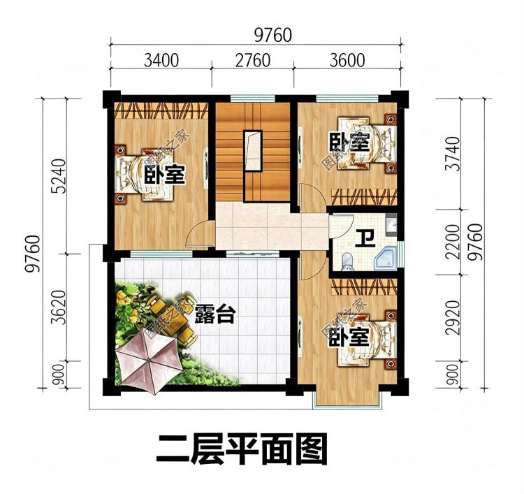 爆款二层自建房别墅设计图，不追求奢华，建个温馨实用的家