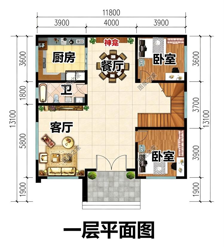 2款现代风格农村两层别墅设计图，时尚漂亮