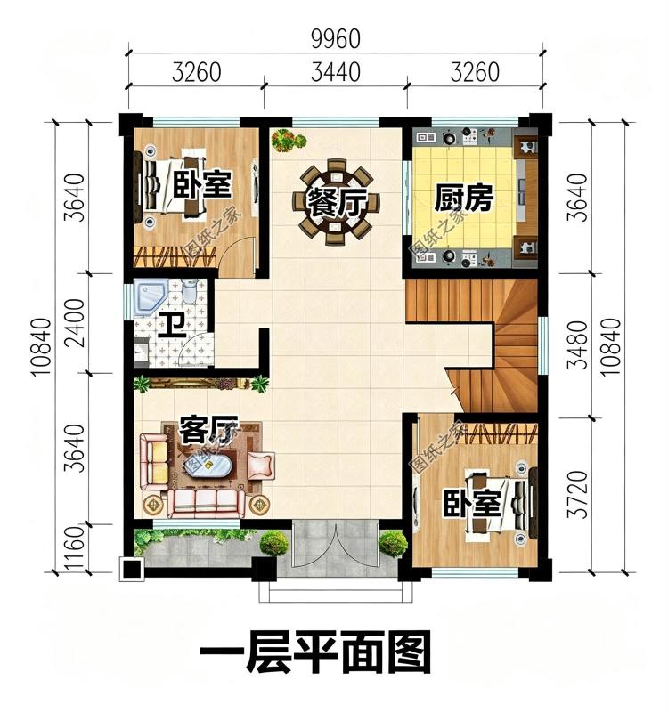 三层平顶现代别墅设计图,实用不花冤枉钱,建好倍有面子
