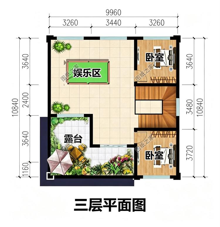 三层平顶现代别墅设计图,实用不花冤枉钱,建好倍有面子