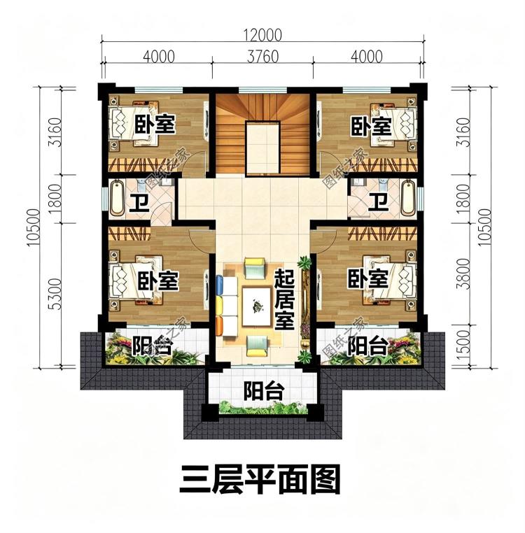 新中式三层别墅，旋转楼梯+挑空客厅，高级感拉满