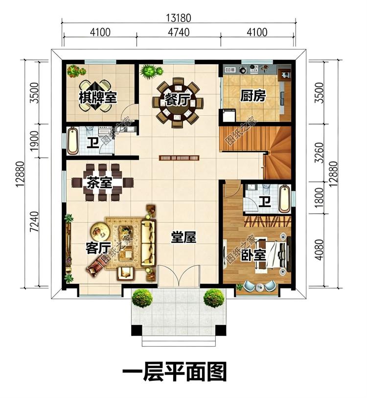 三层新中式大宅别墅设计图,官帽顶设计,体面旺家