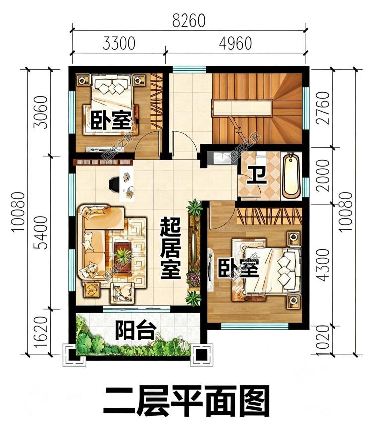 小宅基地自建房设计图，占地不到90平三层别墅图纸