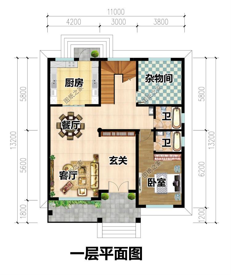 11x13米两层半现代风别墅设计图,看过的都后悔建早了!