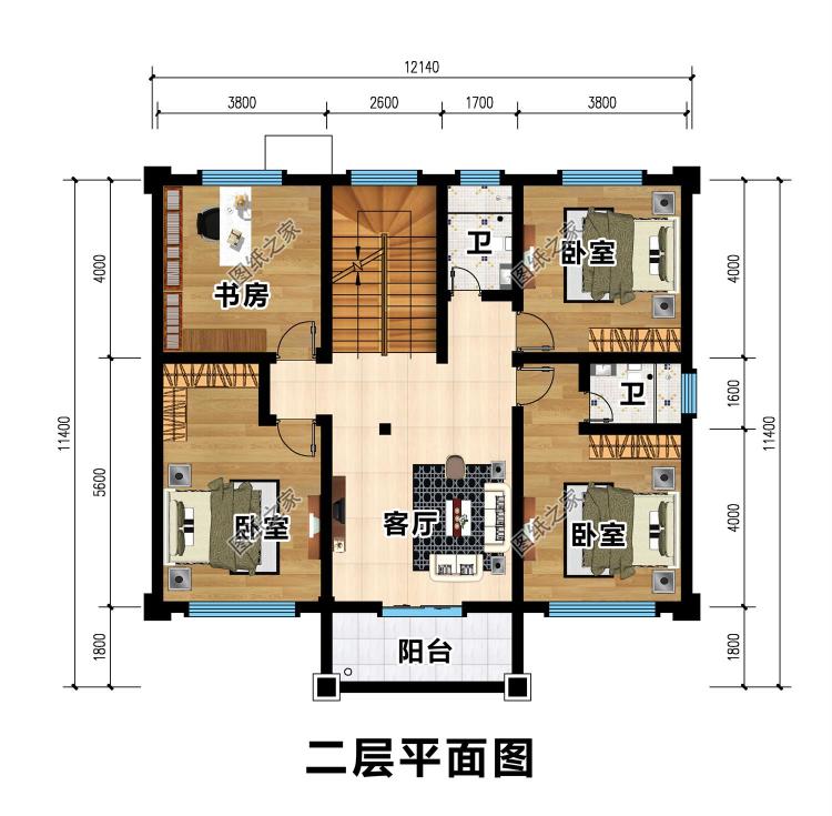 经典三层别墅设计图，时尚典雅美观大气，新农村自建的理想之选