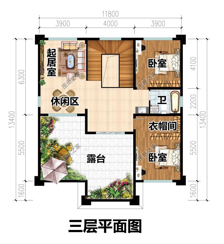 经典简约三层农村自建房设计图，功能实用简单大气，比城里鸽子窝舒服多了！