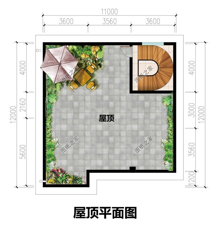 简约时尚现代风农村自建房设计图,11米乘12米,美得不像话!
