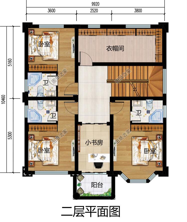农村三层别墅新款图片及户型设计图纸大全，110平简欧风格