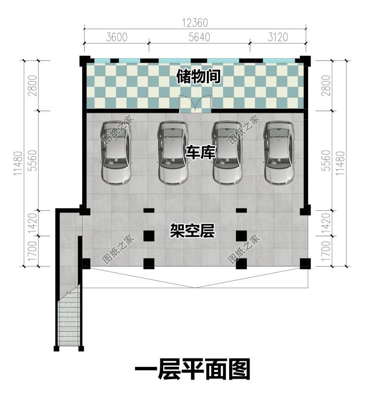 带架空层的三层农村别墅设计火了！雨季不怕返潮