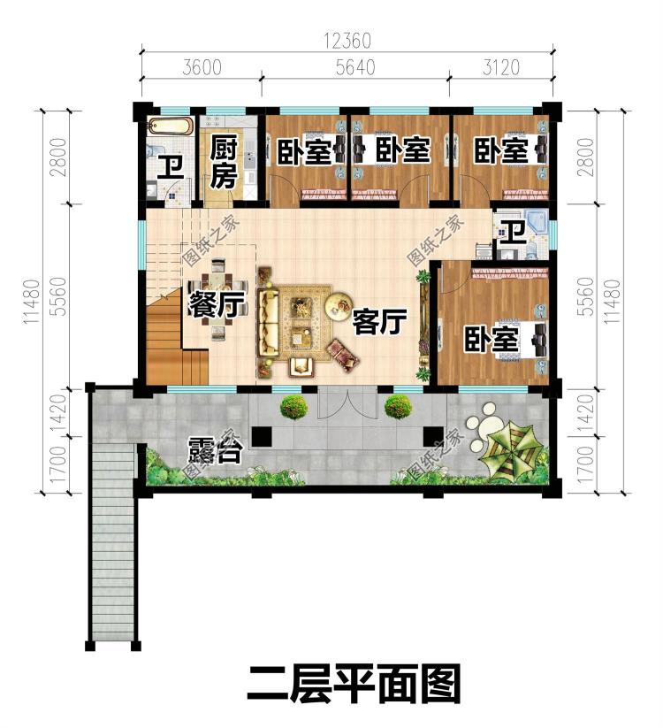 带架空层的三层农村别墅设计火了！雨季不怕返潮