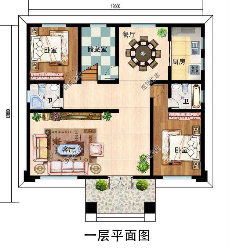 新农村私人别墅建筑设计施工图,全套别墅设计图纸