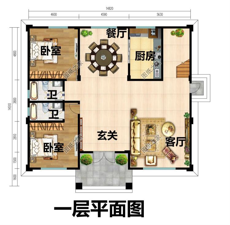 新农村私人别墅建筑设计施工图,全套别墅设计图纸