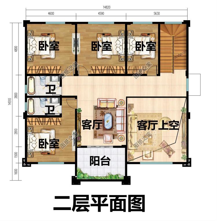 新农村私人别墅建筑设计施工图,全套别墅设计图纸