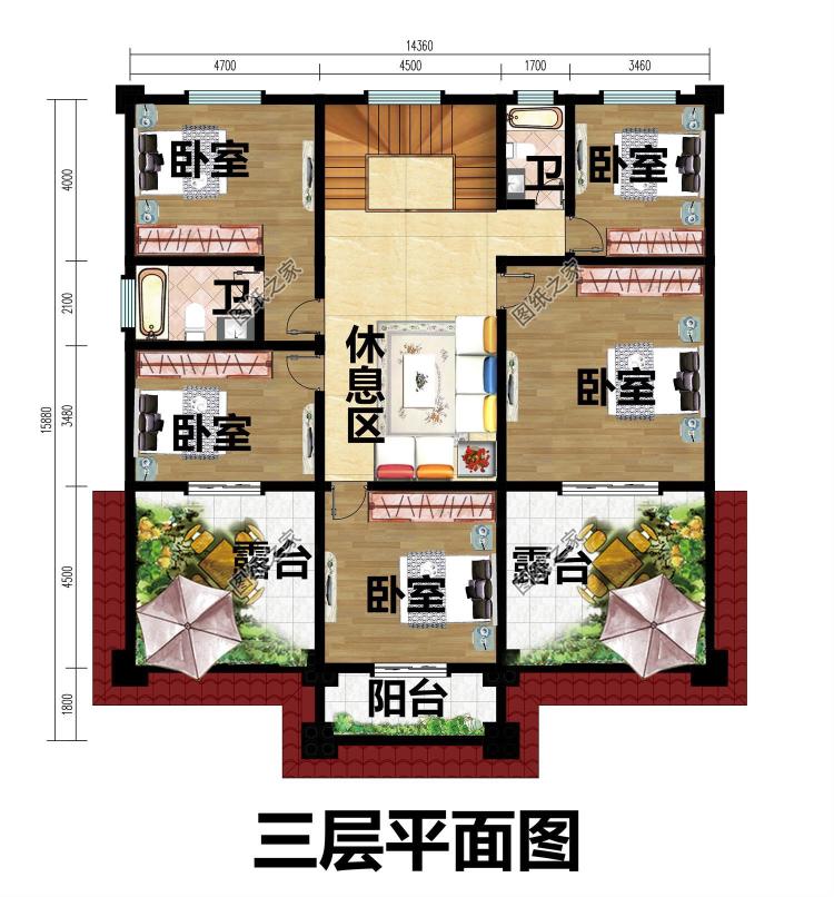 新农村私人别墅建筑设计施工图,全套别墅设计图纸