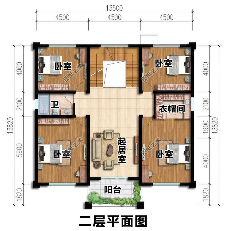 农村最实用的三层别墅设计图，美观大气，布局合理一百年不过时