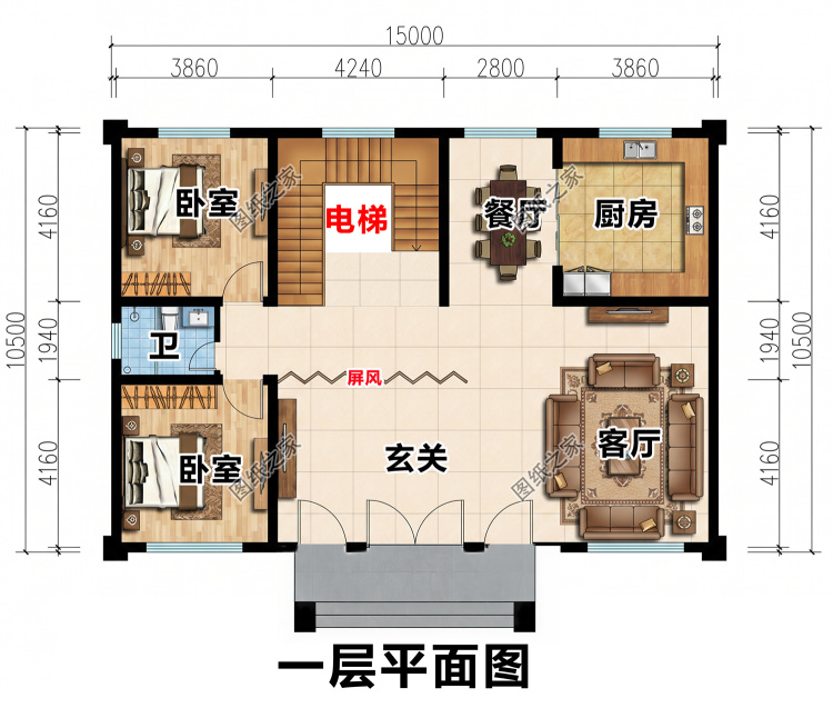 三层乡村官帽住宅别墅设计图，精致大气颜值在线，建好全村羡慕
