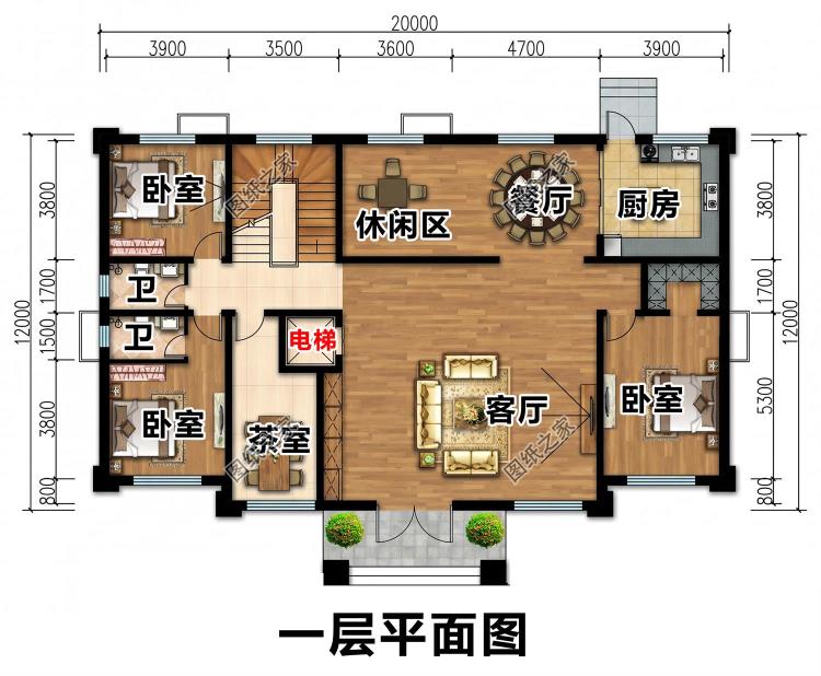 三层对称新中式自建房图纸，布局通透，造价亲民