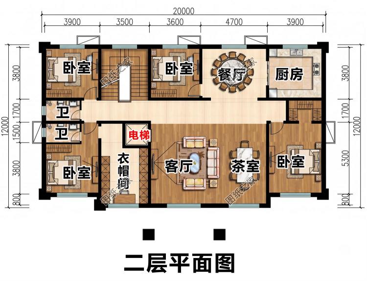 三层对称新中式自建房图纸，布局通透，造价亲民