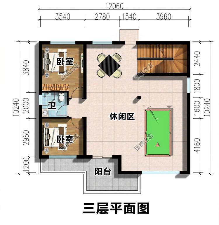 高颜值三层现代别墅图纸,格局实用,建好高级不落俗!