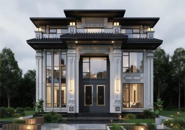 三层自建别墅图纸,造型稳重,全屋通透显阔气