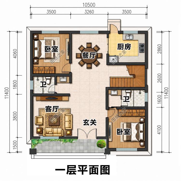 乡村两层小楼设计图,全套施工图纸,实用耐看不花哨