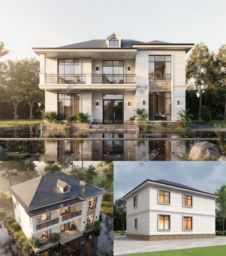 13米&times;10米新式二层小别墅，低成本建设，高品质享受