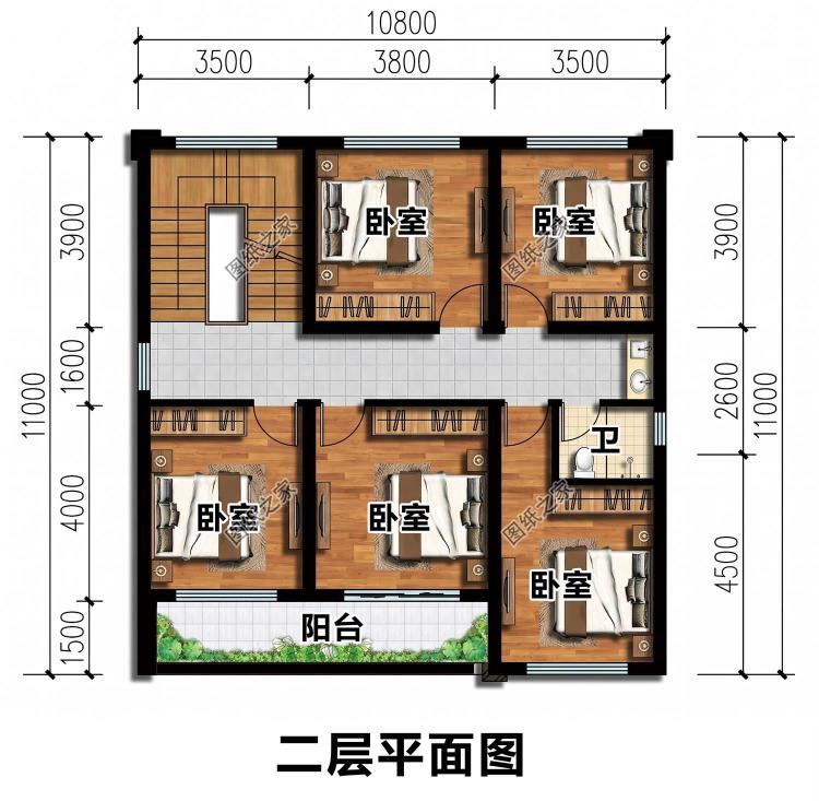 乡村120平简约二层别墅设计，省去繁杂装饰施工更省钱