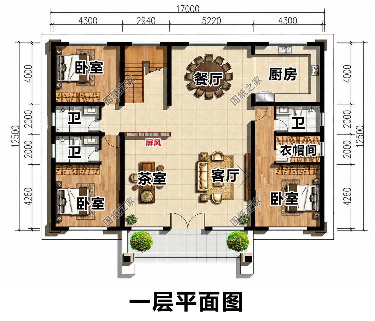 二层乡村小楼设计图,造型干净简单,颜值远超同类