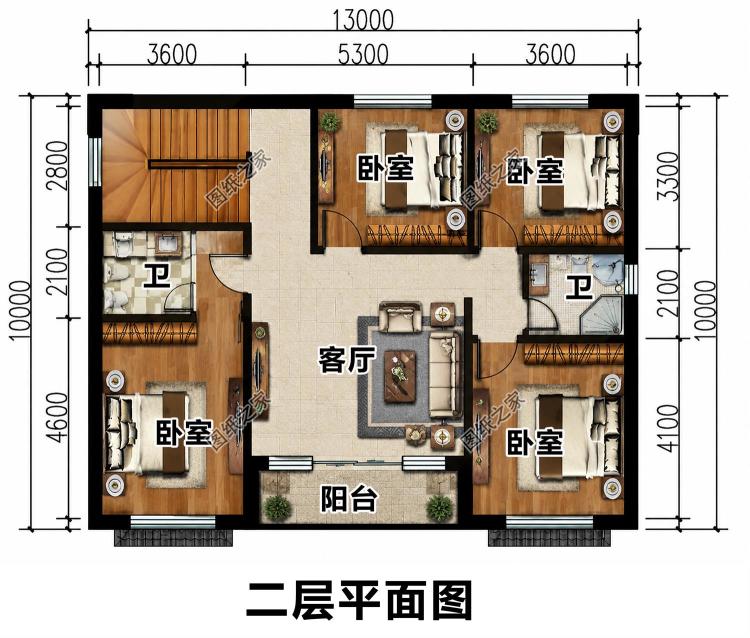 自带韵味中式二层别墅设计，复古镂空花窗，古韵十足