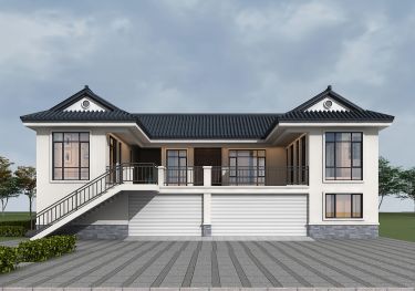 带架空层的乡村自建房别墅设计图,底层不潮湿,居住舒适度翻倍