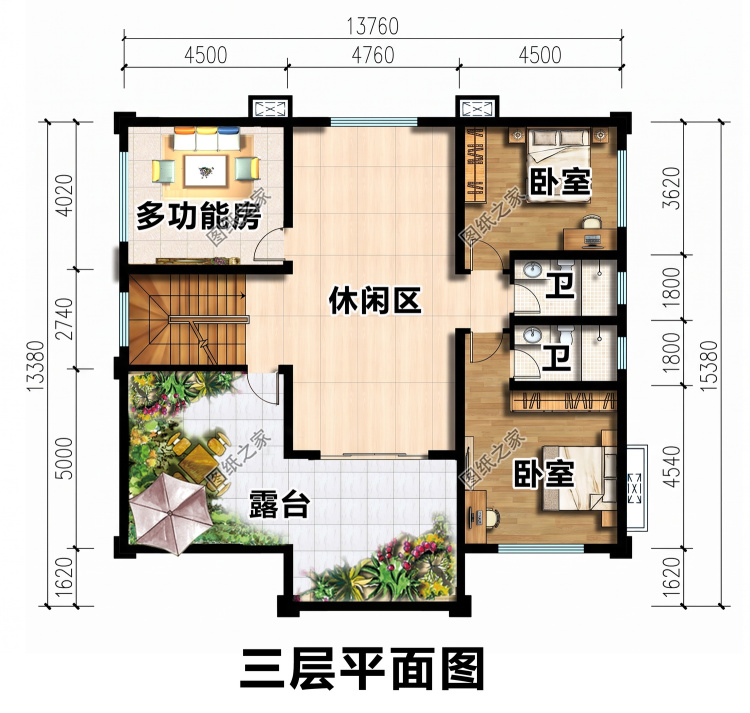 农村实用三层新中式别墅设计，美观耐看，回村建房可参考！