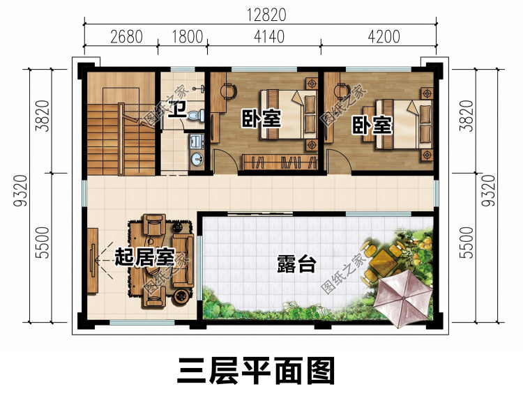 农村三层自建房设计图，实用简单，精心打造舒适住宅
