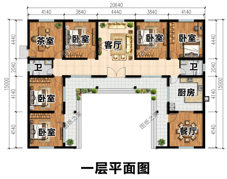 一层新中式农村自建房别墅,宁静雅致实用贴心,三代同堂
