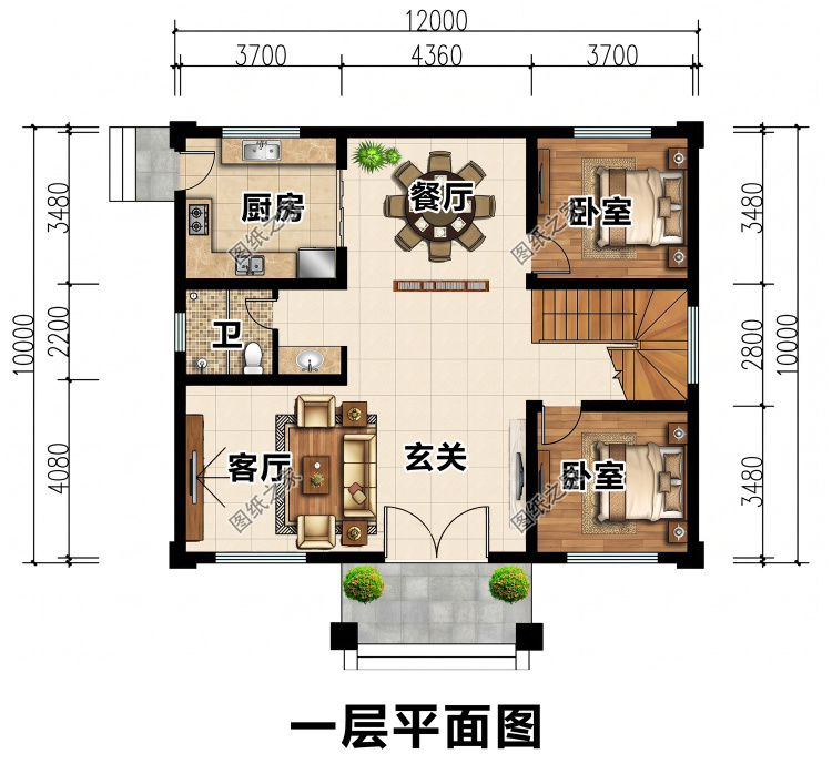 农村二层自建房爆款图纸，颜值在线，布局超合理！