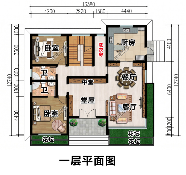 二层乡村别墅设计图,通透采光,沉稳大气超耐看!